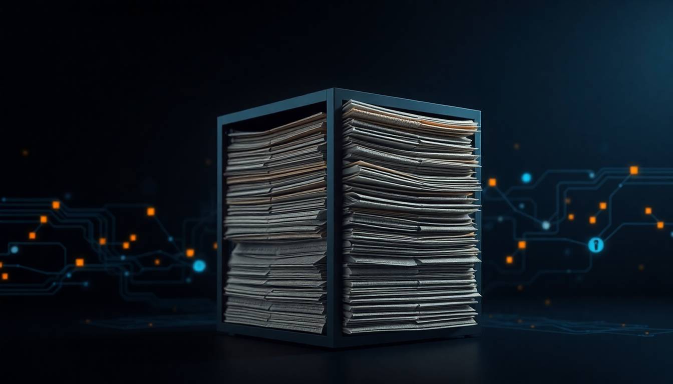 Imagem editorial: Como o legado autoritário brasileiro influencia decisões técnicas em arquitetura de dados, privacidade e engenharia de software.